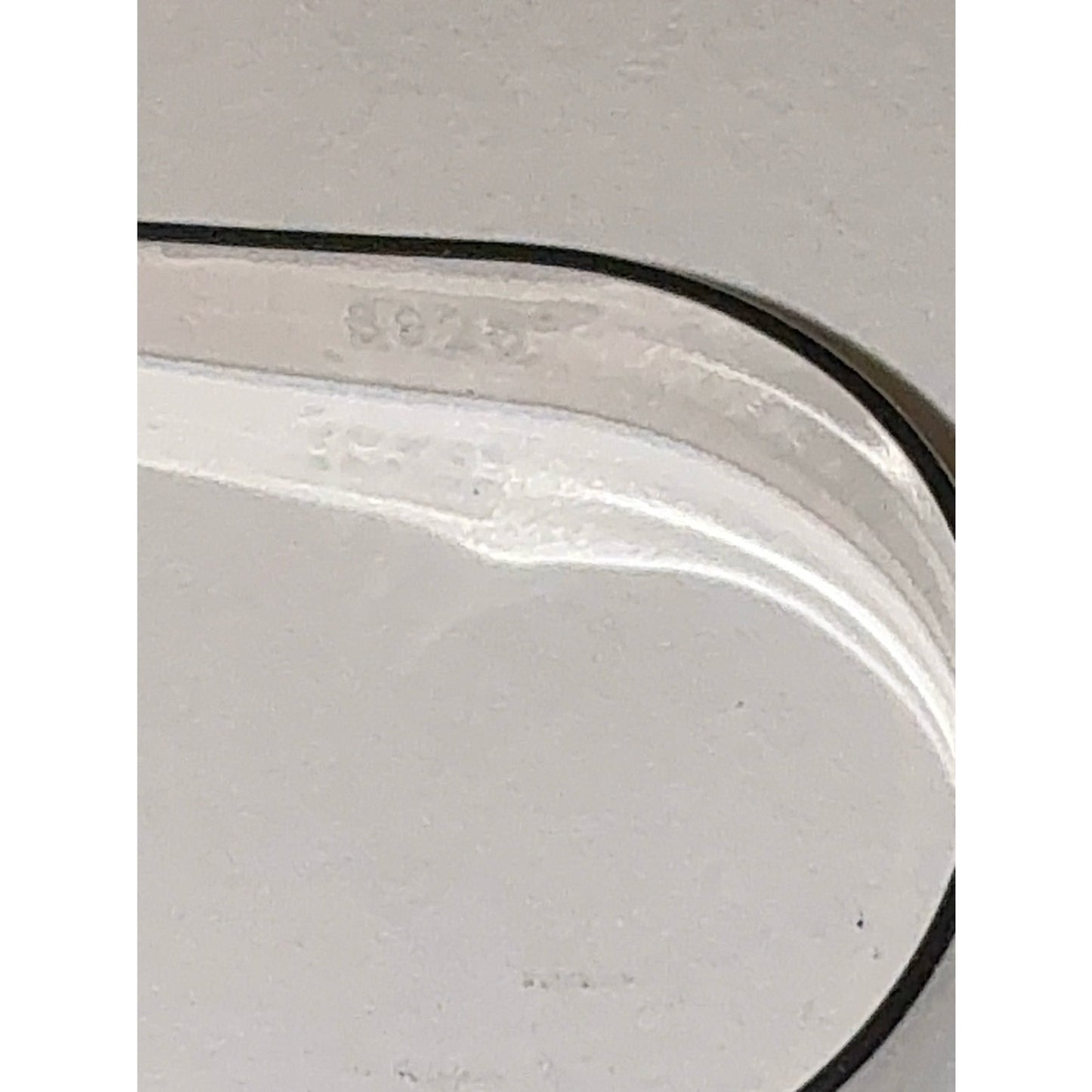 Sterling Silver 925 Teardrop Hoop Earrings Silver