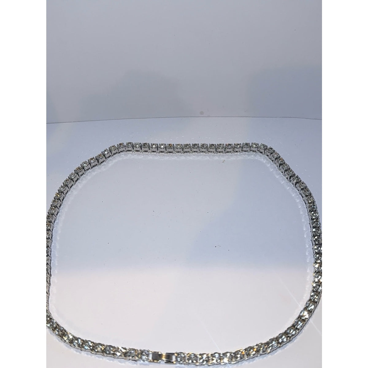 Clear Crystal Tennis Necklace - Timeless Jewelry 20”