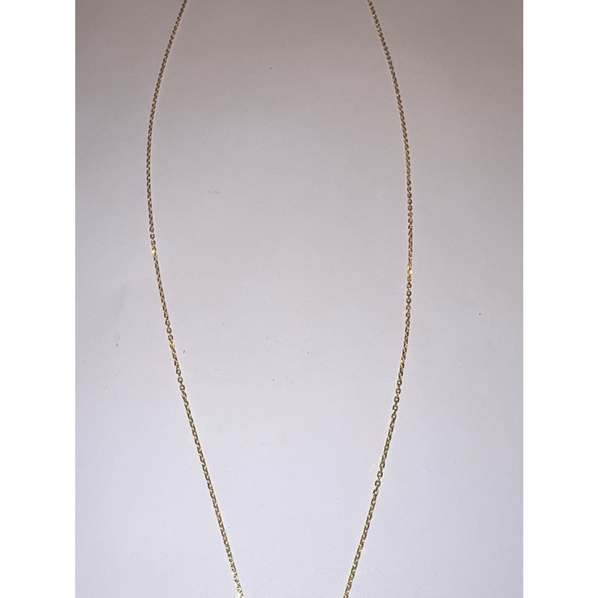 Italy Gold Over Sterling Silver 925 Cable Chain Necklace 24" 1.2mm