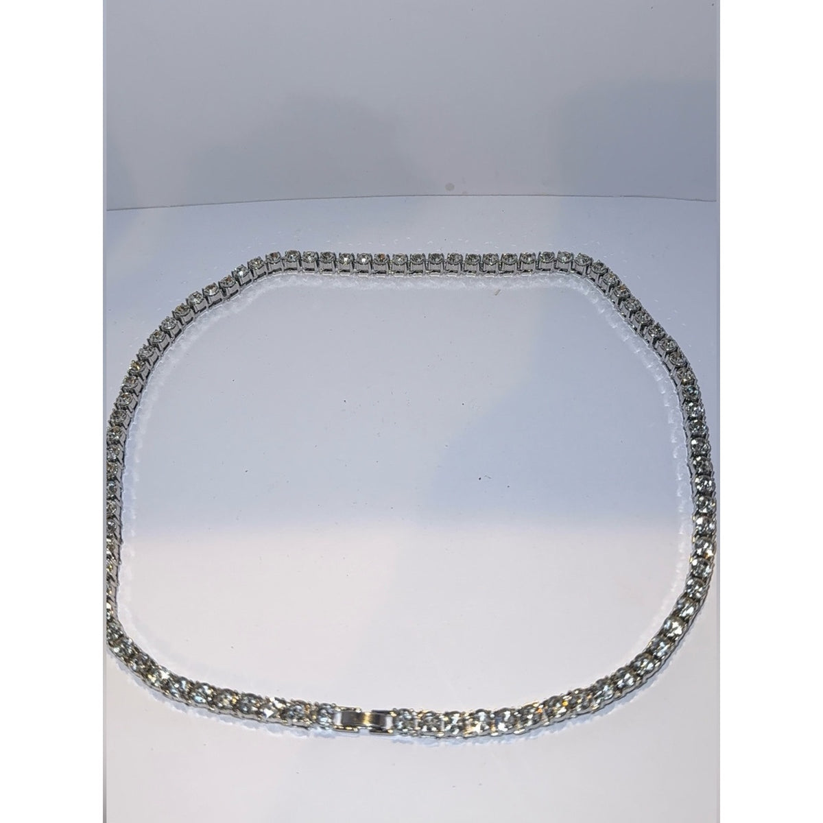 Clear Crystal Tennis Necklace - Timeless Jewelry 20”