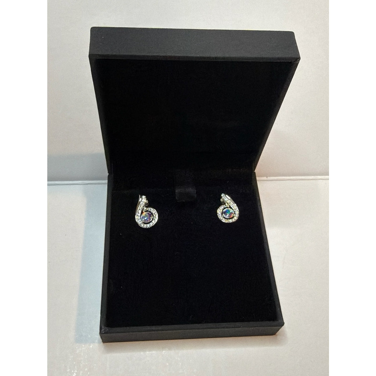 Kate Lynn "Rise From The Ashes" Phoenix 925 Sterling Silver Stud Earrings Crystal