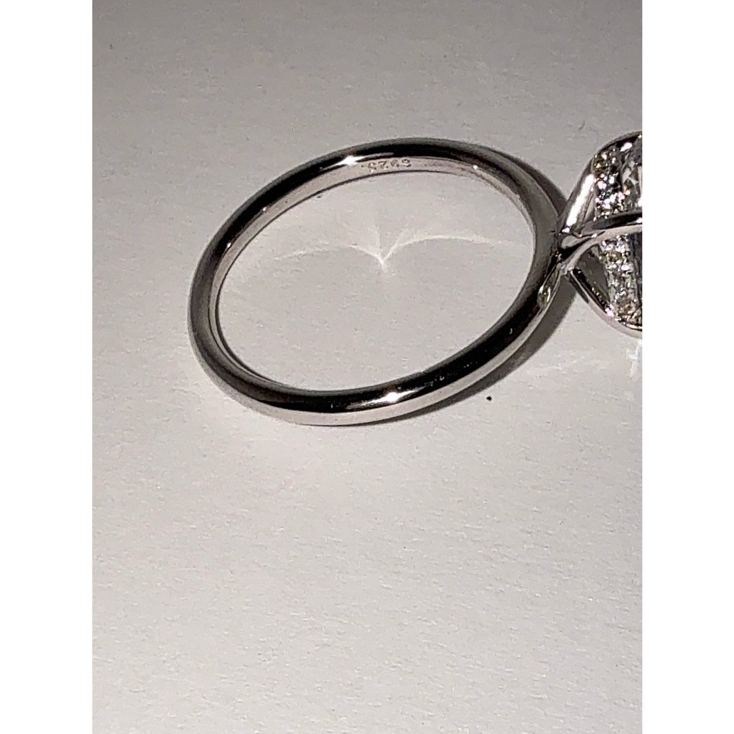 3.5 CT Radiant Cut CZ Engagement Ring S925 Silver Sz 8