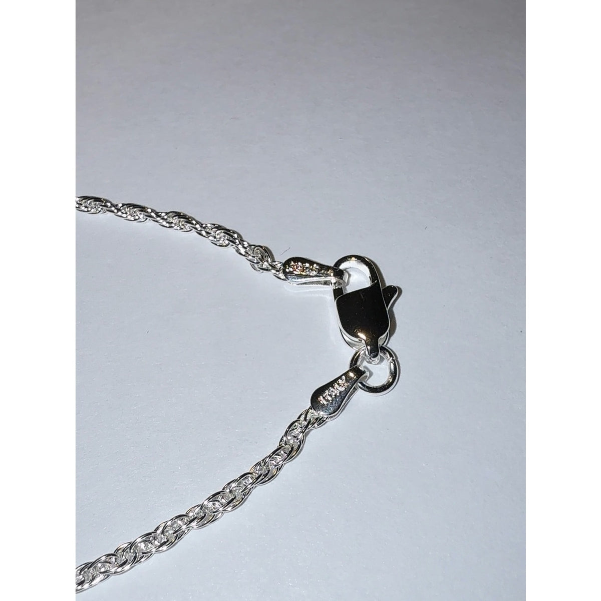 Italian 925 Sterling Silver  Rope Chain Necklace -  18”