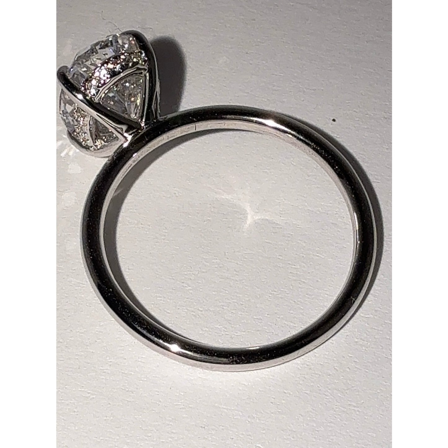 3.5 CT Radiant Cut CZ Engagement Ring S925 Silver Sz 8