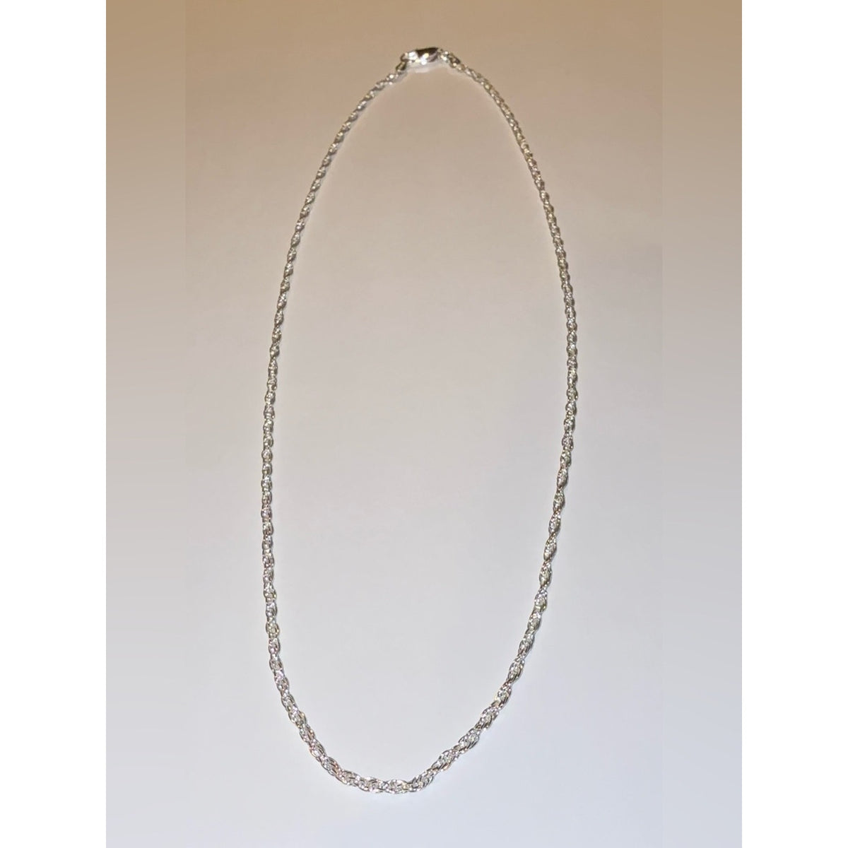 Italian 925 Sterling Silver  Rope Chain Necklace -  18”