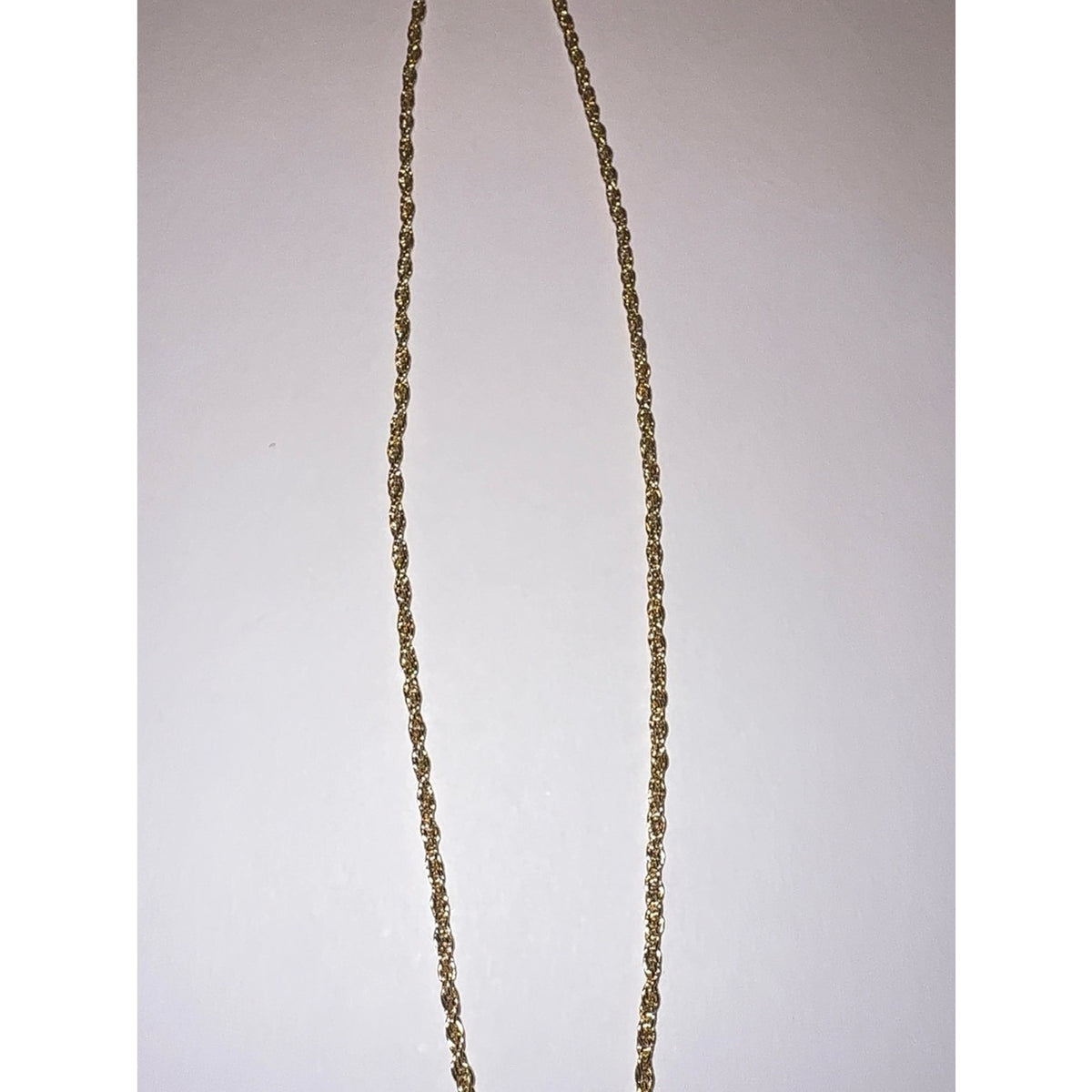 Italian 925 Sterling Silver 2mm Rope Chain 18” Gold Plated