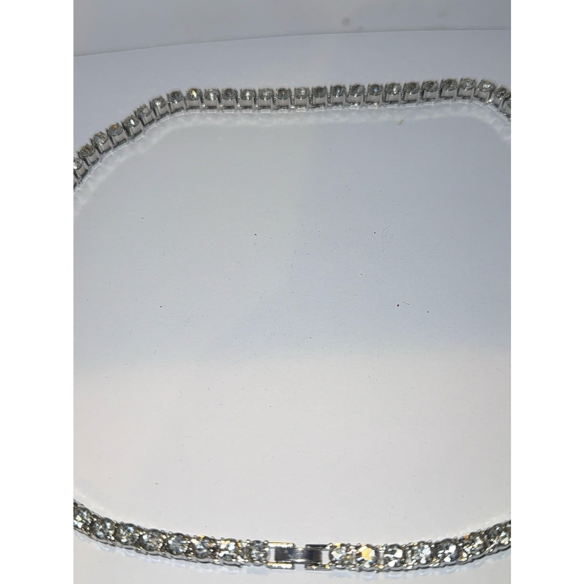 Clear Crystal Tennis Necklace - Timeless Jewelry 20”