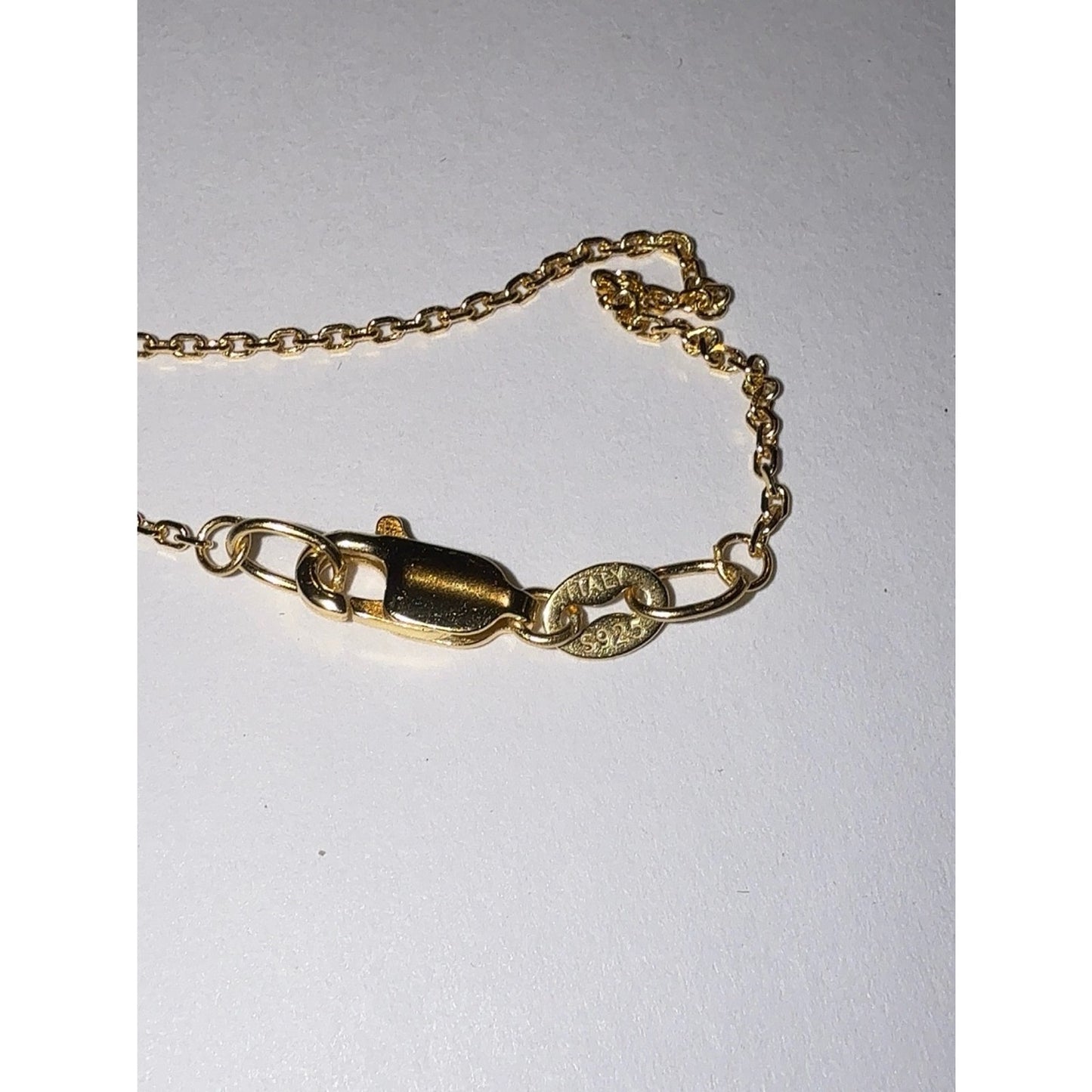 Italy Gold Over Sterling Silver 925 Cable Chain Necklace 24" 1.2mm