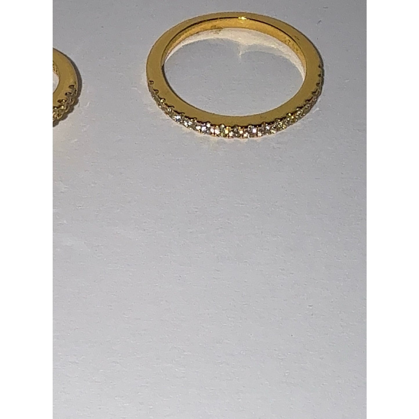 3.5ct Oval CZ Gold Vermeil Wedding Set Size 6.5
