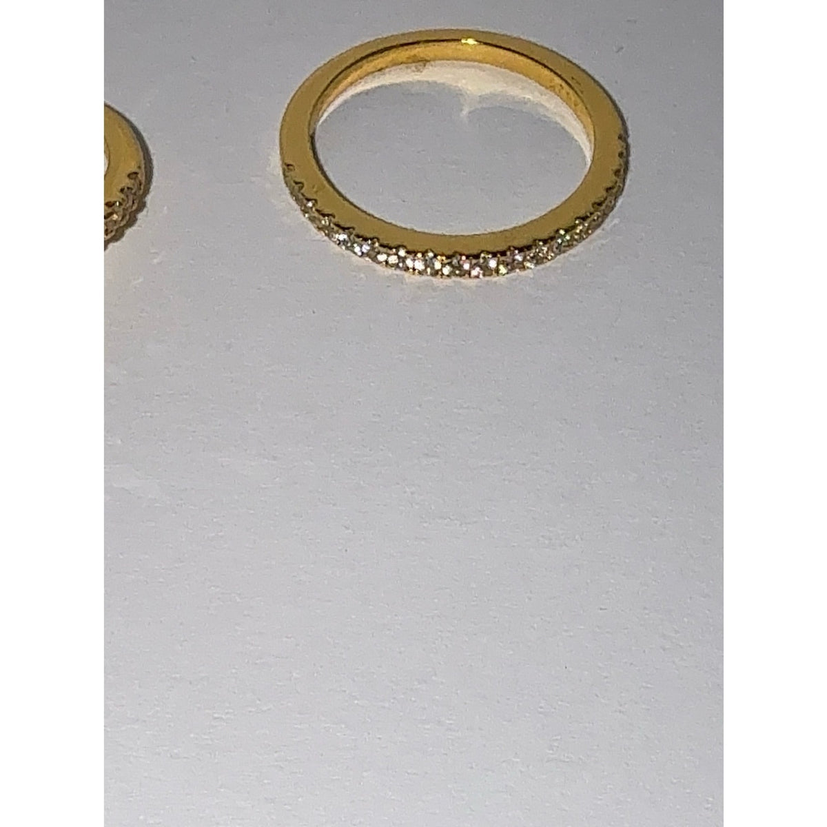 3.5ct Oval CZ Gold Vermeil Wedding Set Size 6.5