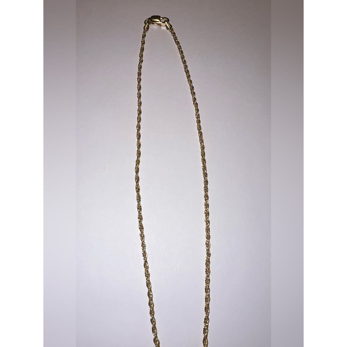 Italian 925 Sterling Silver 2mm Rope Chain 18” Gold Plated