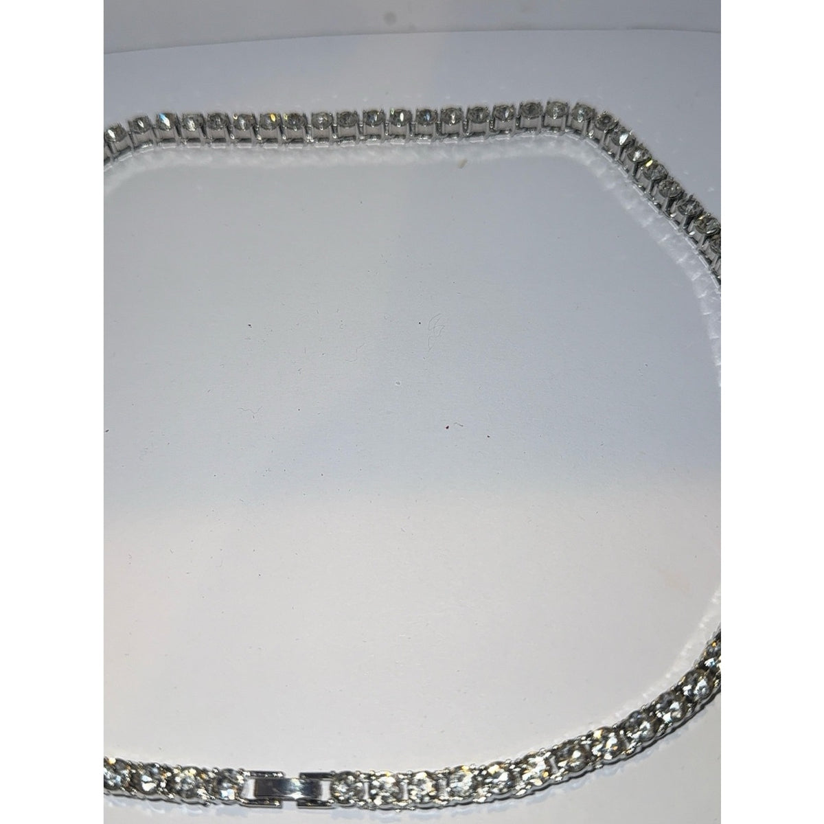 Clear Crystal Tennis Necklace - Timeless Jewelry 20”