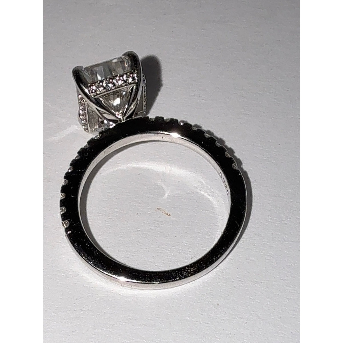 3.5 CT Radiant Cut Moissanite Engagement Ring S925 Sterling Silver 5