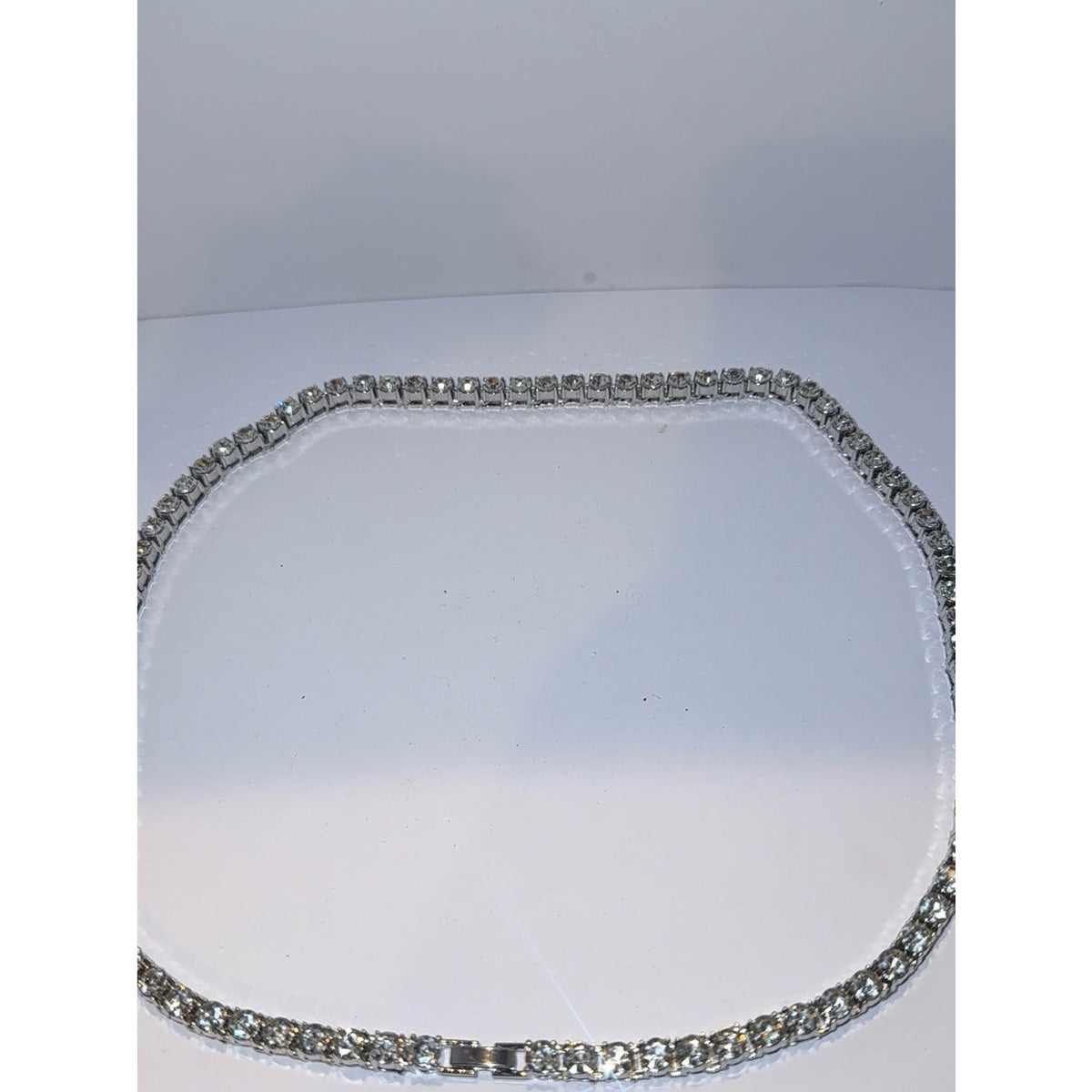 Clear Crystal Tennis Necklace - Timeless Jewelry 20”
