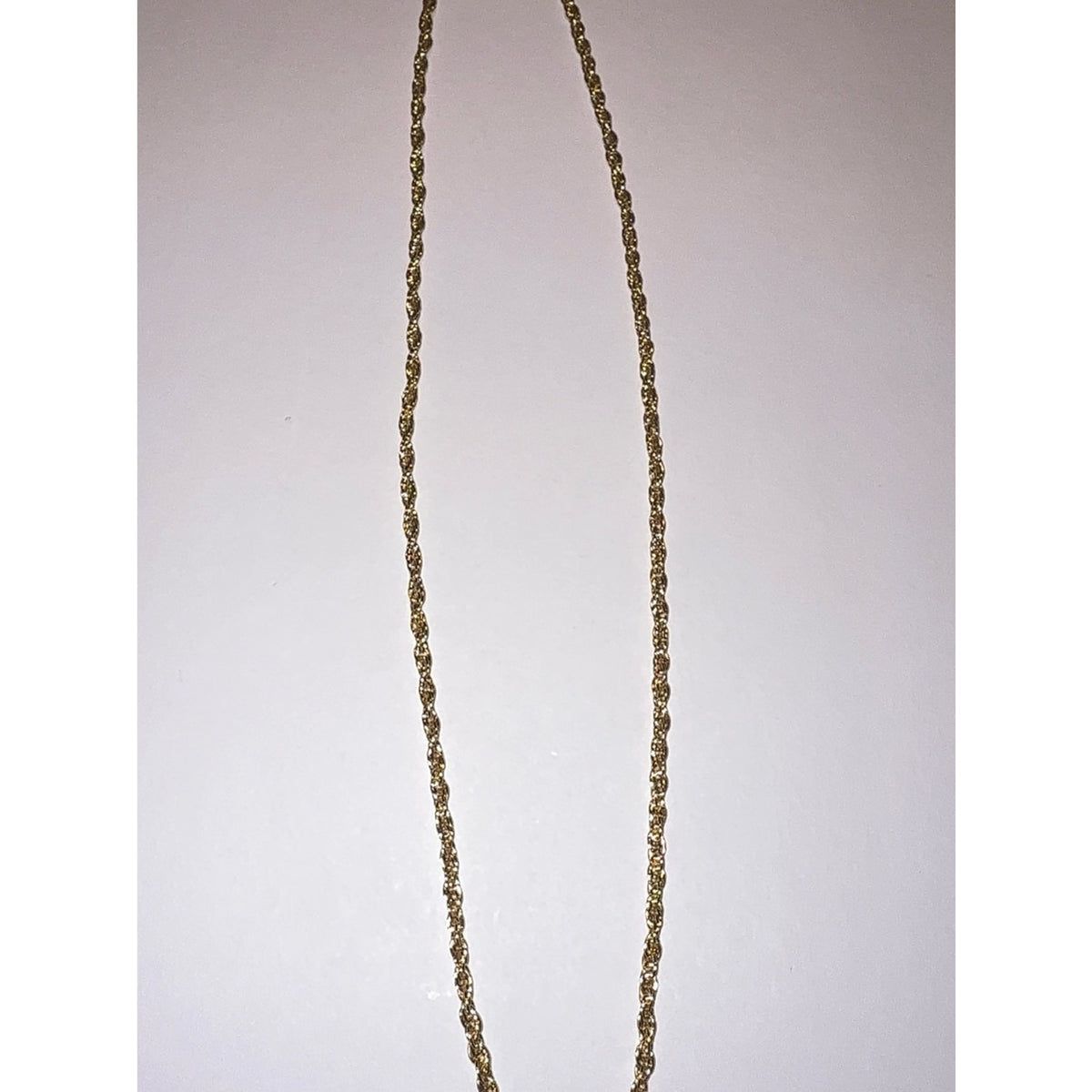 Italian 925 Sterling Silver 2mm Rope Chain 18” Gold Plated